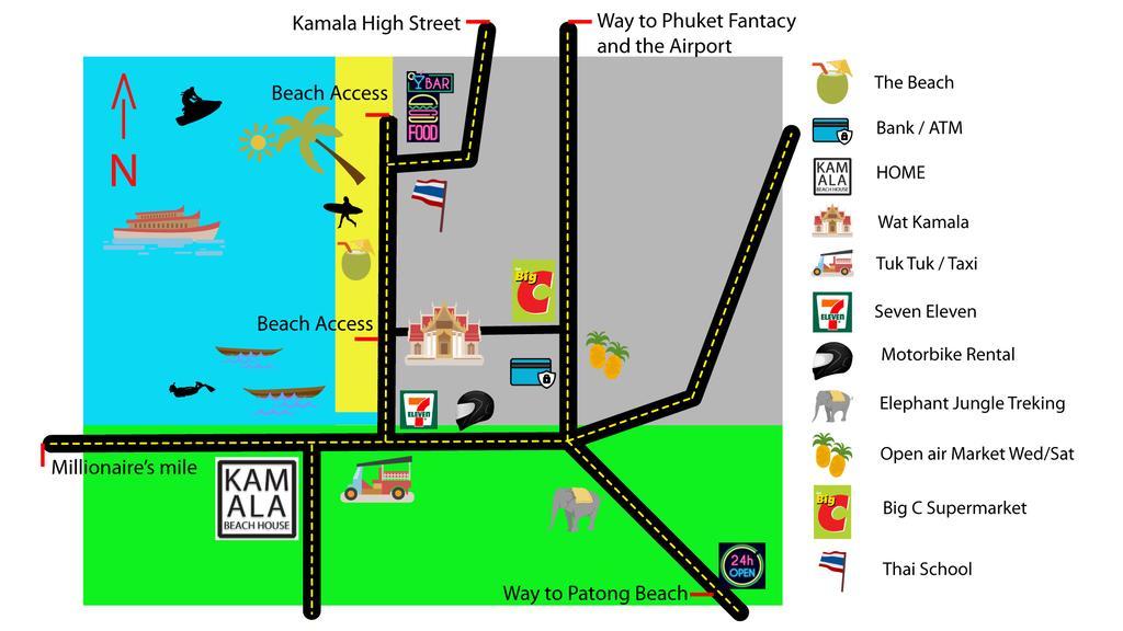 Kamala Beach House - 1 Min Walk To Beach Екстериор снимка